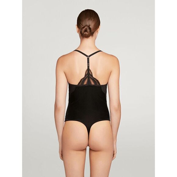 NWT Wolford Esmeralda String Body Black 6 C-cup - Picture 3 of 16